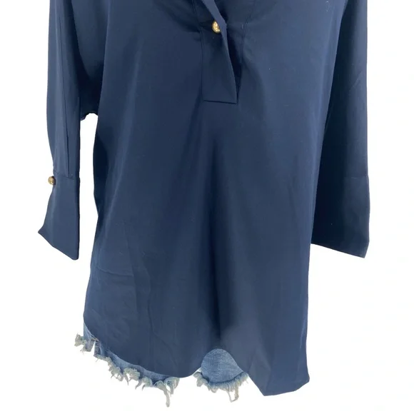 Tuckernuck | NEW Willow Blouse in Navy Size L - Picture 5 of 11